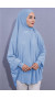 5 XL Peçeli Hijab Bebe Mavisi