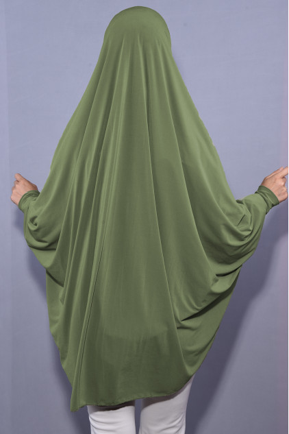 5 XL Peçeli Hijab Çağla Yeşili