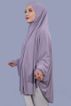 5XL Peçeli Hijab Gri