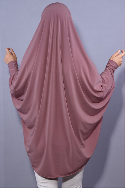 5XL Peçeli Hijab Gül Kurusu