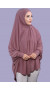 5 XL Peçeli Hijab Gül Kurusu