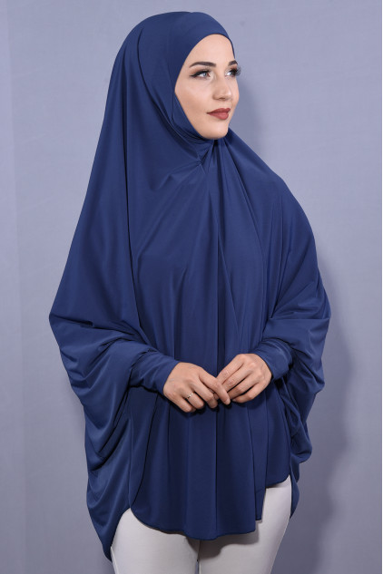 5 XL Peçeli Hijab İndigo