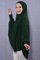 5XL Peçeli Hijab Zümrüt Yeşili