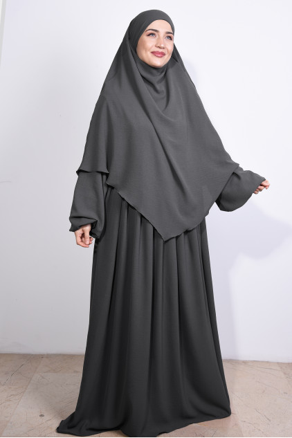 Elbise ve Sufle Aerobin Takım Antrasit