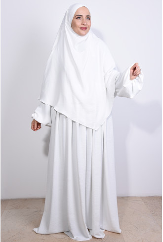 Elbise ve Sufle Aerobin Takım Beyaz