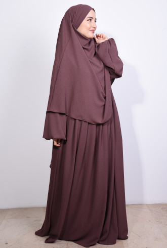 Elbise ve Sufle Aerobin Takım Gül Kurusu