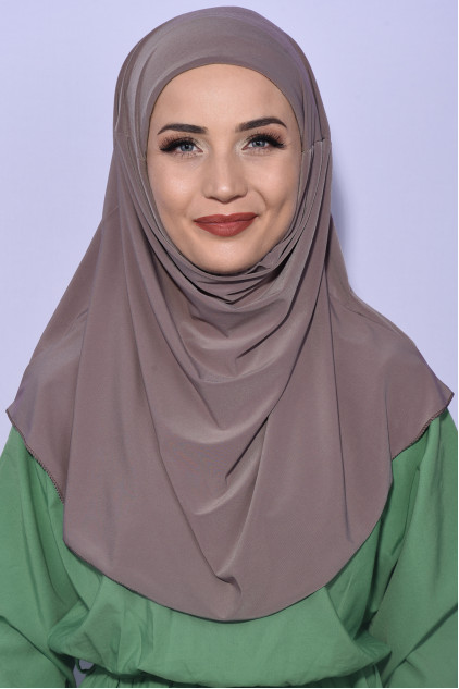 Boneli Pratik Hijab Açık Vizon