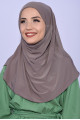 Boneli Pratik Hijab Açık Vizon