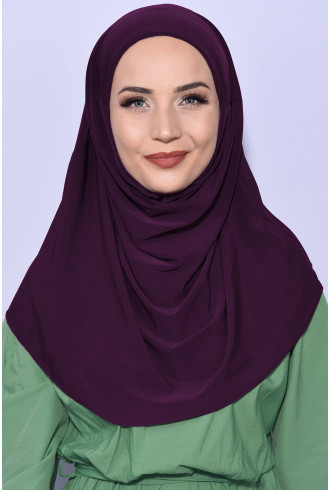 Boneli Pratik Hijab Mürdüm Boneli Pratik Hijab Mürdüm