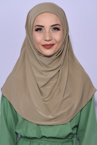 Boneli Pratik Hijab Taş Rengi Boneli Pratik Hijab Taş Rengi