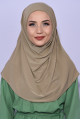 Boneli Pratik Hijab Taş Rengi Boneli Pratik Hijab Taş Rengi