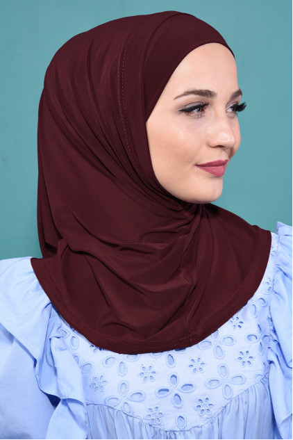 Pratik Boneli Hijab Bordo