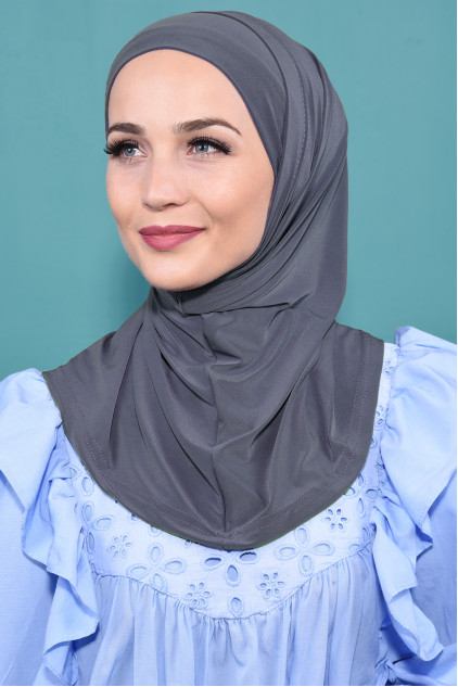 Pratik Boneli Hijab Gri