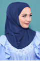 Pratik Boneli Hijab İndigo Pratik Boneli Hijab İndigo