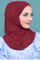 Pratik Boneli Hijab Kırmızı Pratik Boneli Hijab Kırmızı