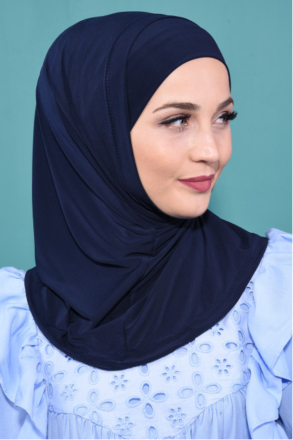 Pratik Boneli Hijab Lacivert Pratik Boneli Hijab Lacivert