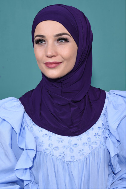 Pratik Boneli Hijab Mor