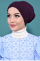 Pratik Boneli Hijab Mürdüm Pratik Boneli Hijab Mürdüm
