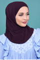 Pratik Boneli Hijab Mürdüm Pratik Boneli Hijab Mürdüm