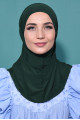 Pratik Boneli Hijab Zümrüt Yeşili