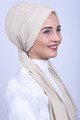 Büzgülü Bağlamalı Bone Bej Büzgülü Bağlamalı Bone Bej