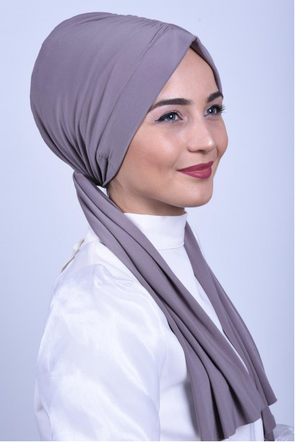 Büzgülü Bağlamalı Bone Vizon Büzgülü Bağlamalı Bone Vizon