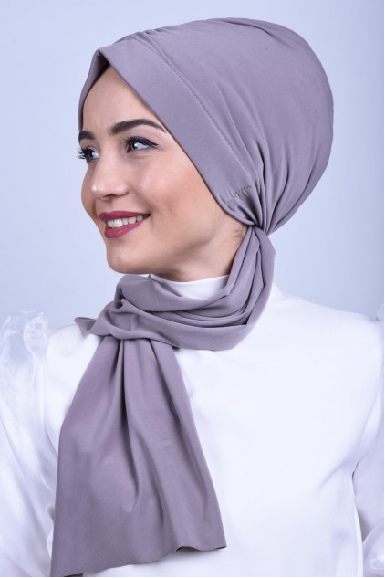 Büzgülü Bağlamalı Bone Vizon Büzgülü Bağlamalı Bone Vizon