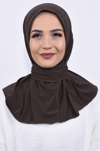 Çıtçıtlı Fular Şal Acı Kahve