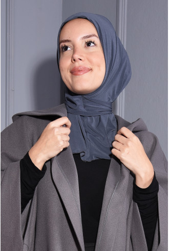 Çıtçıtlı Fular Şal Antrasit