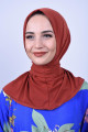 Çıtçıtlı Fular Şal Kiremit Çıtçıtlı Fular Şal Kiremit