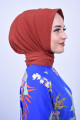 Çıtçıtlı Fular Şal Kiremit Çıtçıtlı Fular Şal Kiremit