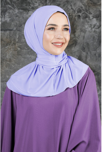 Çıtçıtlı Fular Şal Lila