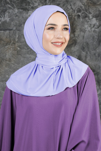 Çıtçıtlı Fular Şal Lila