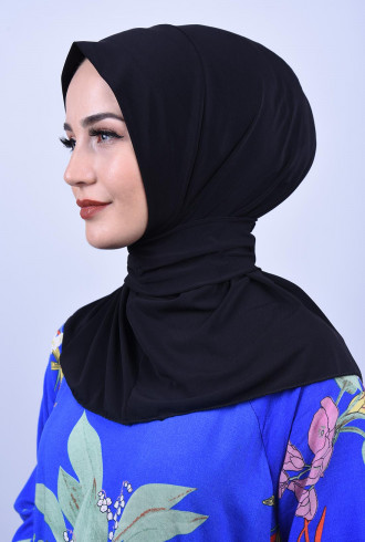 Çıtçıtlı Fular Şal Siyah Çıtçıtlı Fular Şal Siyah
