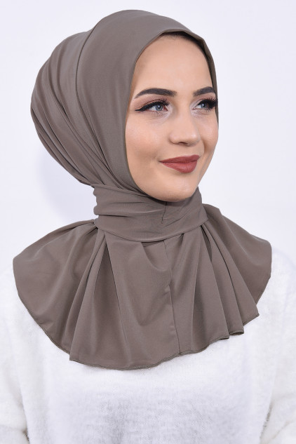 Çıtçıtlı Fular Şal Vizon Çıtçıtlı Fular Şal Vizon