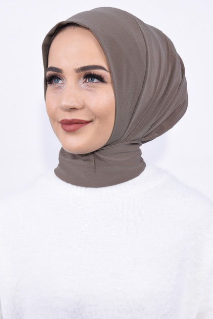 Çıtçıtlı Fular Şal Vizon Çıtçıtlı Fular Şal Vizon