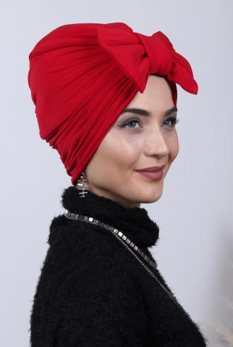 Dolgulu Fiyonklu Çift Yönlü Bone Kırmızı Dolgulu Fiyonklu Çift Yönlü Bone Kırmızı