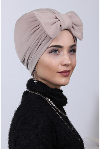 Dolgulu Fiyonklu Çift Yönlü Bone Bej Dolgulu Fiyonklu Çift Yönlü Bone Bej