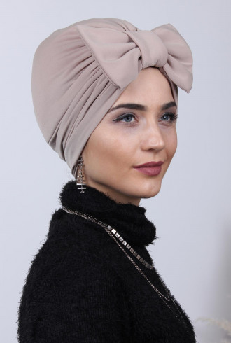 Dolgulu Fiyonklu Çift Yönlü Bone Bej Dolgulu Fiyonklu Çift Yönlü Bone Bej