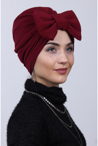 Dolgulu Fiyonklu Çift Yönlü Bone Bordo Dolgulu Fiyonklu Çift Yönlü Bone Bordo