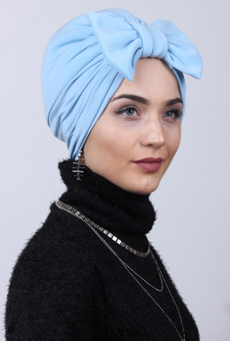 Dolgulu Fiyonklu Çift Yönlü Bone Bebe Mavisi Dolgulu Fiyonklu Çift Yönlü Bone Bebe Mavisi