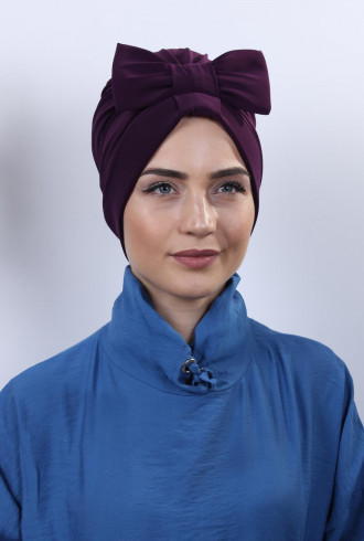 Fiyonklu Çift Taraflı Bone Mürdüm Fiyonklu Çift Taraflı Bone Mürdüm