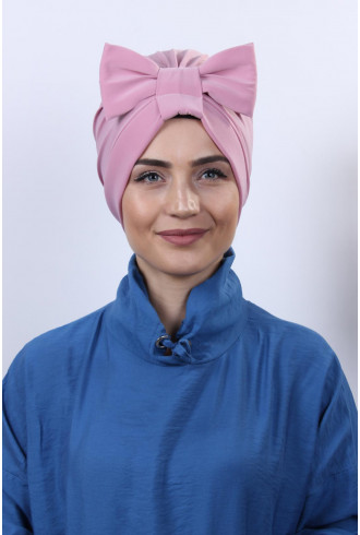 Fiyonklu Çift Taraflı Bone Pembe Fiyonklu Çift Taraflı Bone Pembe