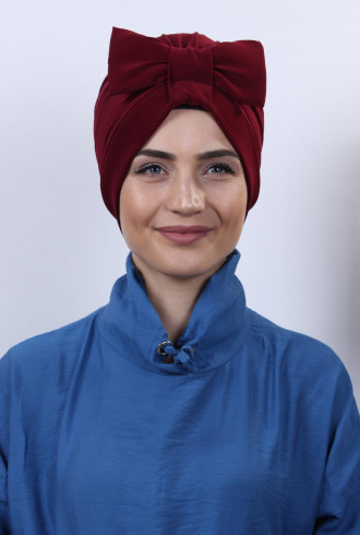 Fiyonklu Çift Taraflı Bone Bordo Fiyonklu Çift Taraflı Bone Bordo
