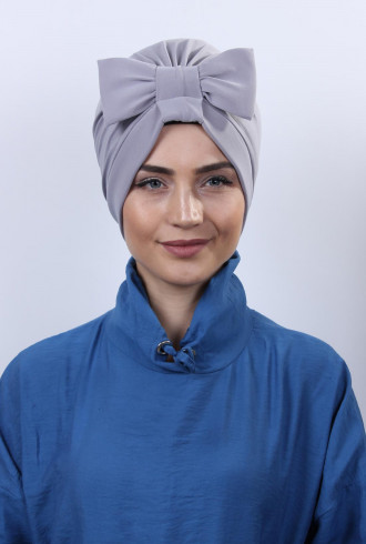 Fiyonklu Çift Taraflı Bone Gri Fiyonklu Çift Taraflı Bone Gri
