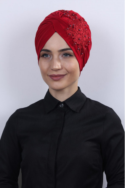 Güpürlü Vera Bone Kırmızı Güpürlü Vera Bone Kırmızı