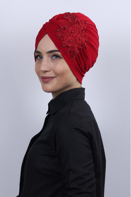 Güpürlü Vera Bone Kırmızı Güpürlü Vera Bone Kırmızı