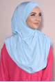 3 Bantlı Tesettür Sandy Hijab Bebe Mavisi