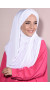 Hazır 3 Bantlı Tesettür Sandy Hijab Beyaz