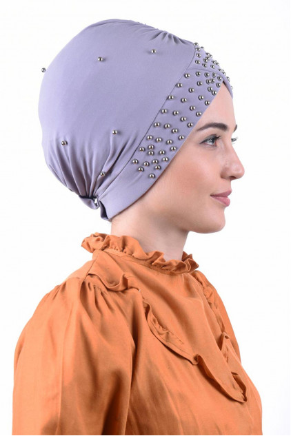 İncili Havuz Bonesi Gri İncili Havuz Bonesi Gri